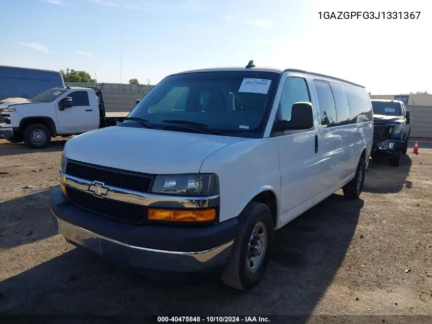 1GAZGPFG3J1331367 2018 Chevrolet Express 3500 Lt