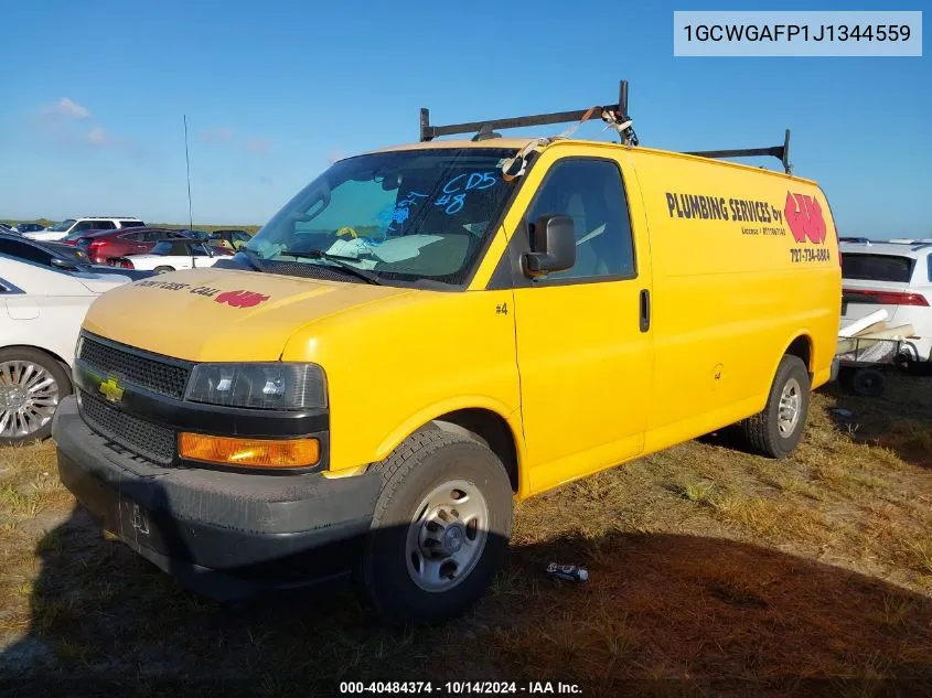 2018 Chevrolet Express 2500 Work Van VIN: 1GCWGAFP1J1344559 Lot: 40484374