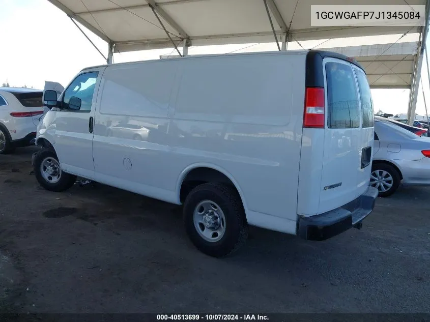 2018 Chevrolet Express 2500 Work Van VIN: 1GCWGAFP7J1345084 Lot: 40513699