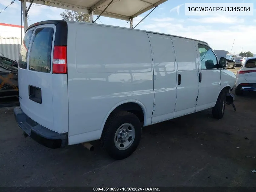 2018 Chevrolet Express 2500 Work Van VIN: 1GCWGAFP7J1345084 Lot: 40513699