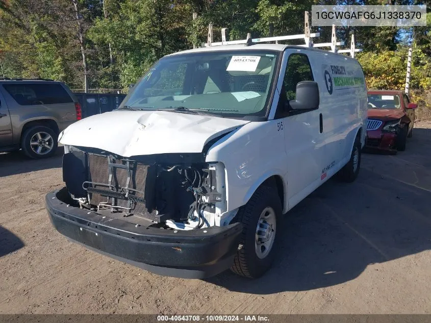 2018 Chevrolet Express 2500 Work Van VIN: 1GCWGAFG6J1338370 Lot: 40543708