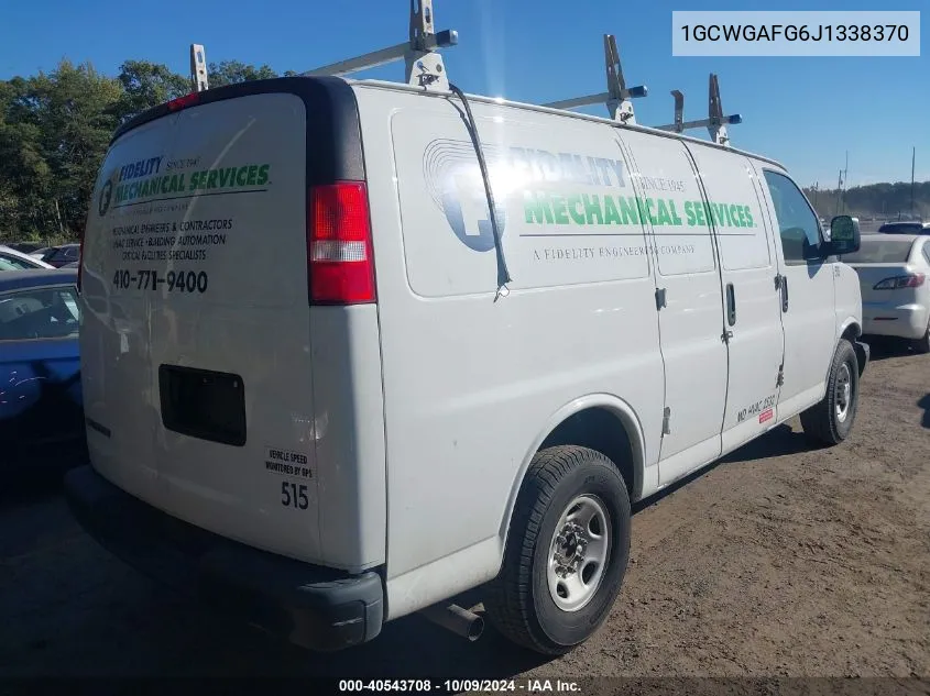 1GCWGAFG6J1338370 2018 Chevrolet Express 2500 Work Van