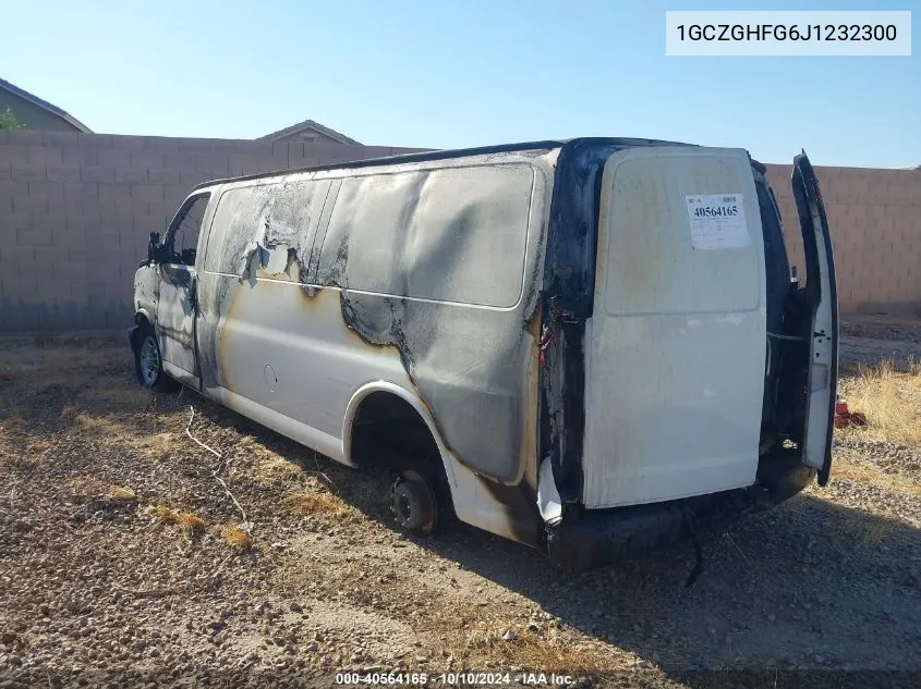 2018 Chevrolet Express 3500 Work Van VIN: 1GCZGHFG6J1232300 Lot: 40564165