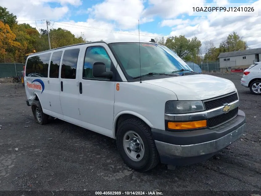 2018 Chevrolet Express 3500 Lt VIN: 1GAZGPFP9J1241026 Lot: 40582989