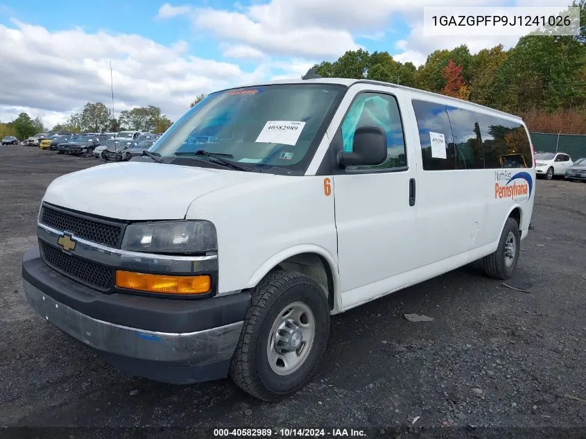 2018 Chevrolet Express 3500 Lt VIN: 1GAZGPFP9J1241026 Lot: 40582989