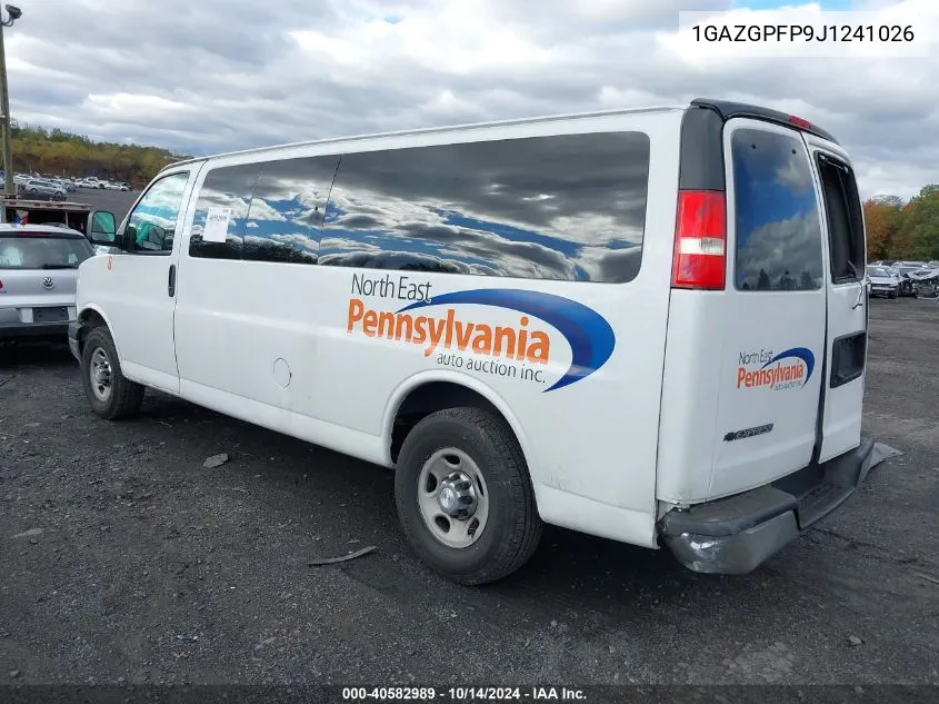 2018 Chevrolet Express 3500 Lt VIN: 1GAZGPFP9J1241026 Lot: 40582989