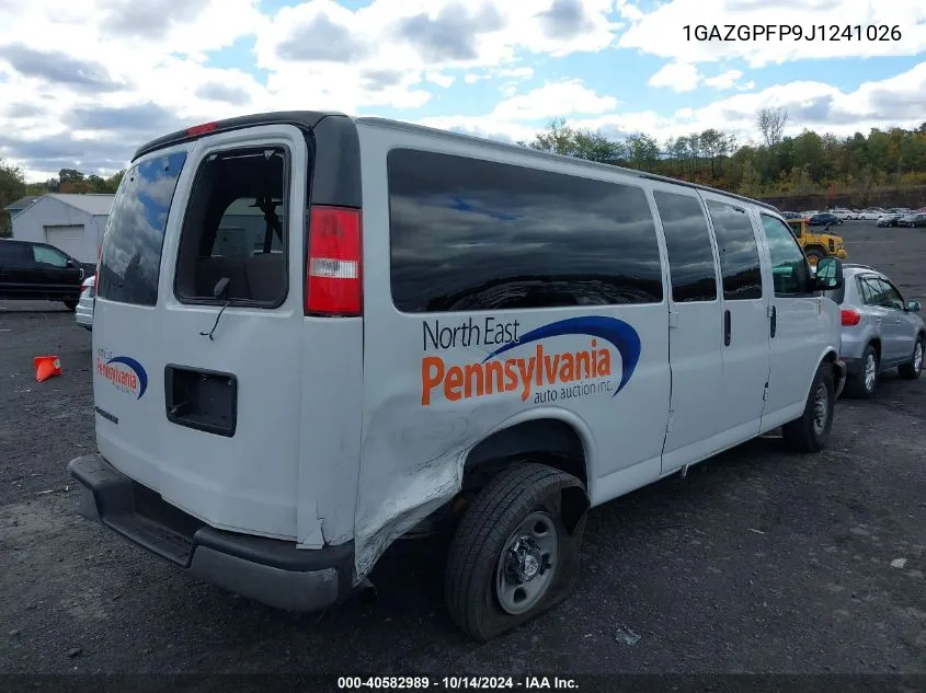 2018 Chevrolet Express 3500 Lt VIN: 1GAZGPFP9J1241026 Lot: 40582989