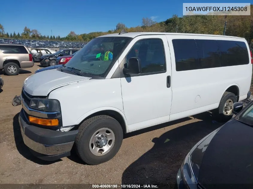 2018 Chevrolet Express 2500 Lt VIN: 1GAWGFFGXJ1245308 Lot: 40606198