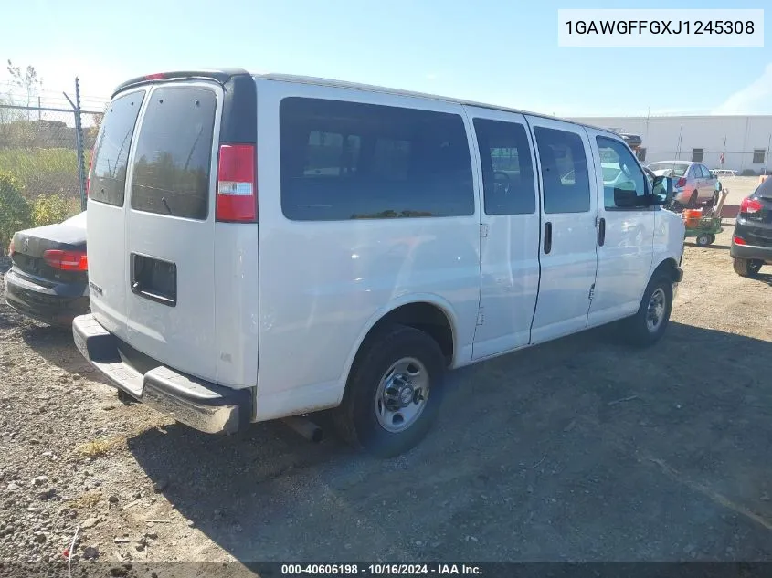 2018 Chevrolet Express 2500 Lt VIN: 1GAWGFFGXJ1245308 Lot: 40606198