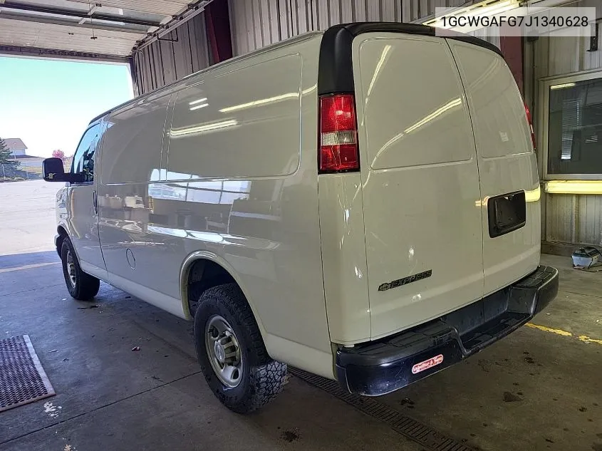 1GCWGAFG7J1340628 2018 Chevrolet Express 2500 Work Van