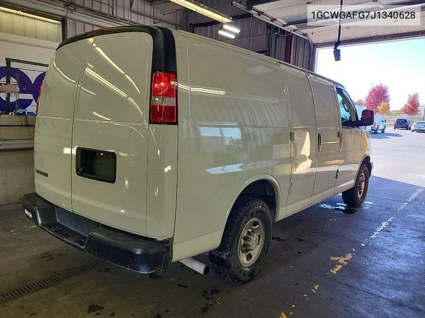 1GCWGAFG7J1340628 2018 Chevrolet Express 2500 Work Van