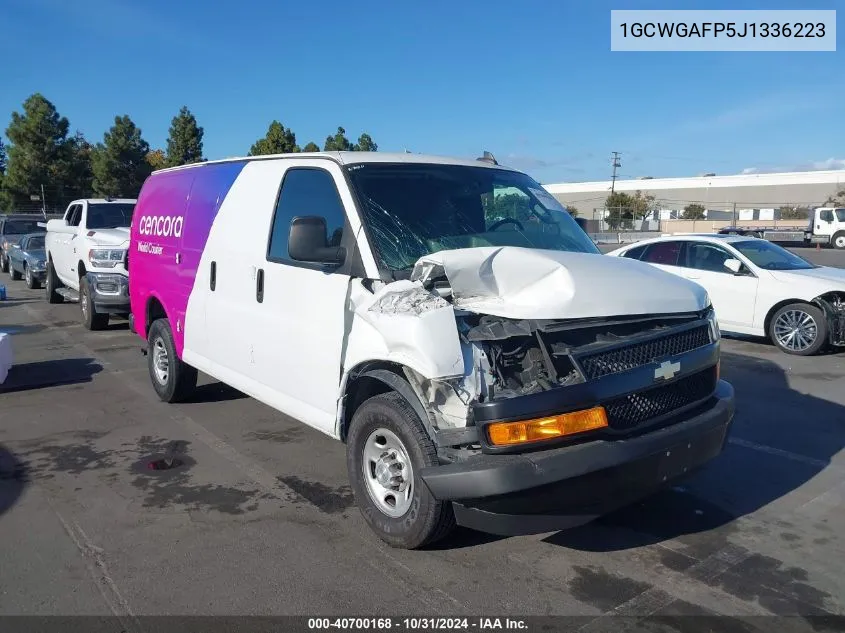 2018 Chevrolet Express 2500 Work Van VIN: 1GCWGAFP5J1336223 Lot: 40700168