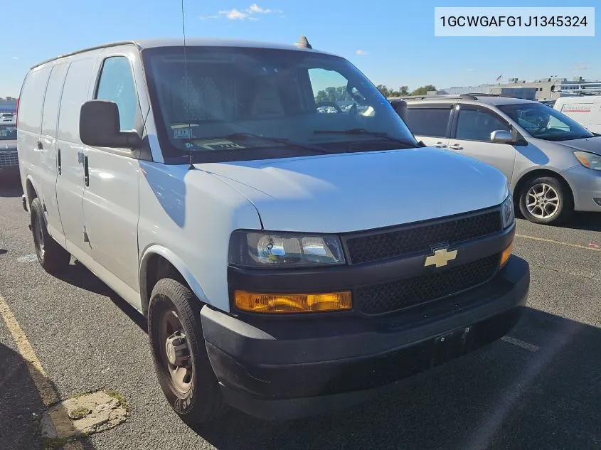 2018 Chevrolet Express G2500 VIN: 1GCWGAFG1J1345324 Lot: 40775777