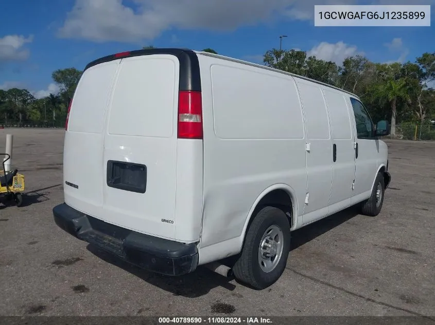 2018 Chevrolet Express 2500 Work Van VIN: 1GCWGAFG6J1235899 Lot: 40789590