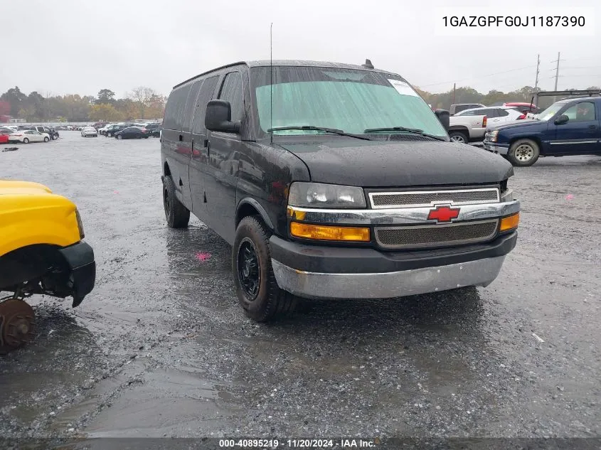 2018 Chevrolet Express 3500 Lt VIN: 1GAZGPFG0J1187390 Lot: 40895219