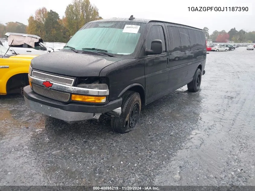 2018 Chevrolet Express 3500 Lt VIN: 1GAZGPFG0J1187390 Lot: 40895219