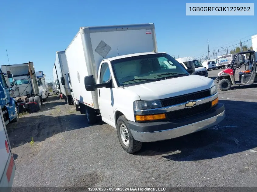 2019 Chevrolet Express G3500 VIN: 1GB0GRFG3K1229262 Lot: 12087820