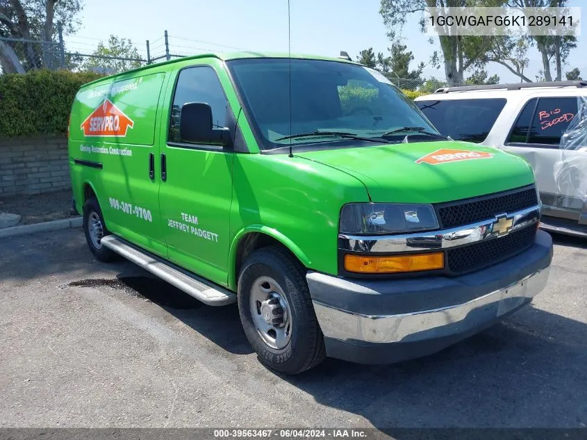 1GCWGAFG6K1289141 2019 Chevrolet Express 2500 Work Van