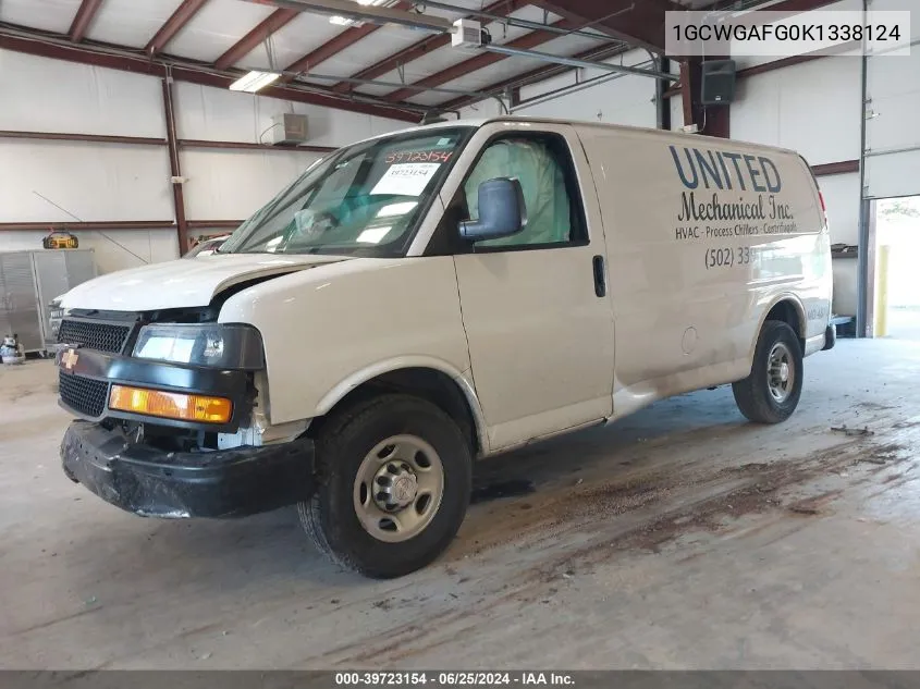 1GCWGAFG0K1338124 2019 Chevrolet Express 2500 Work Van