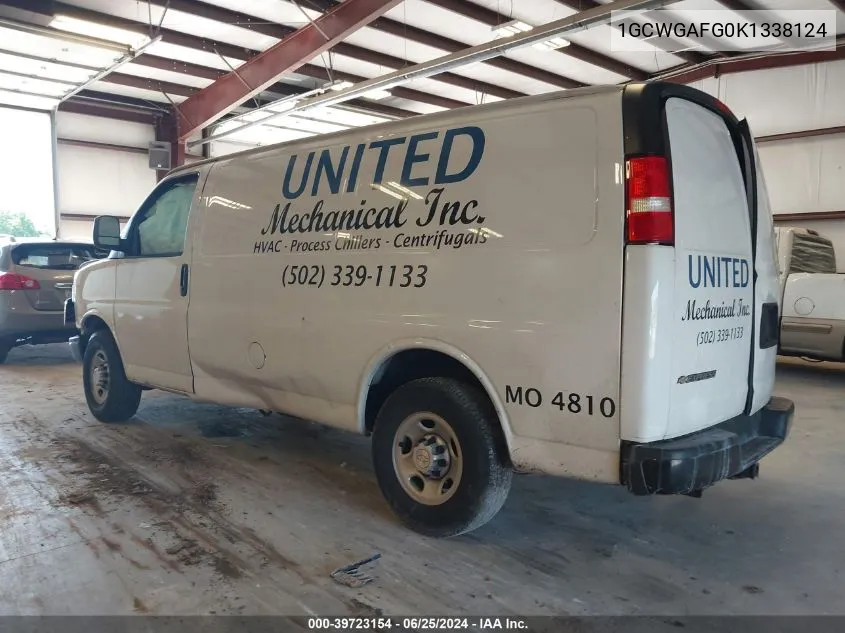 1GCWGAFG0K1338124 2019 Chevrolet Express 2500 Work Van