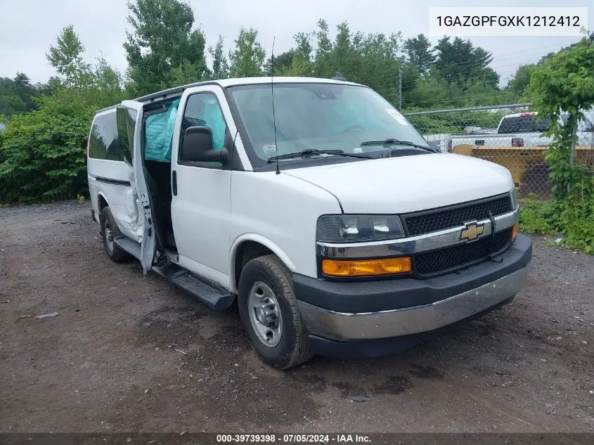 2019 Chevrolet Express 3500 Lt VIN: 1GAZGPFGXK1212412 Lot: 39739398