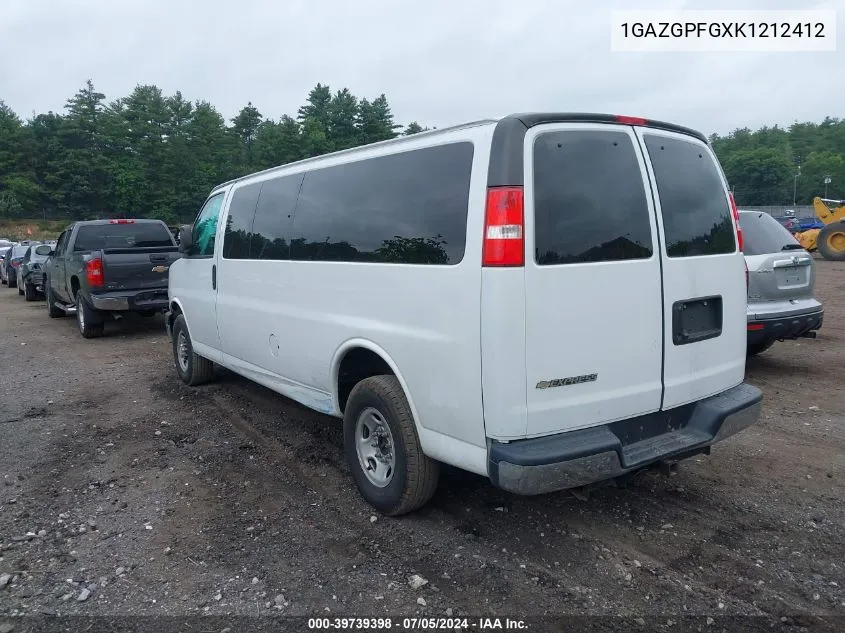 1GAZGPFGXK1212412 2019 Chevrolet Express 3500 Lt