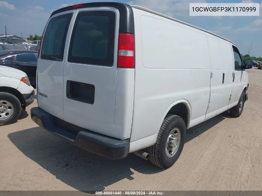 1GCWGBFP3K1170999 2019 Chevrolet Express 2500 Work Van