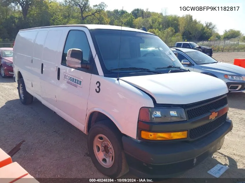 2019 Chevrolet Express 2500 Work Van VIN: 1GCWGBFP9K1182817 Lot: 40248394