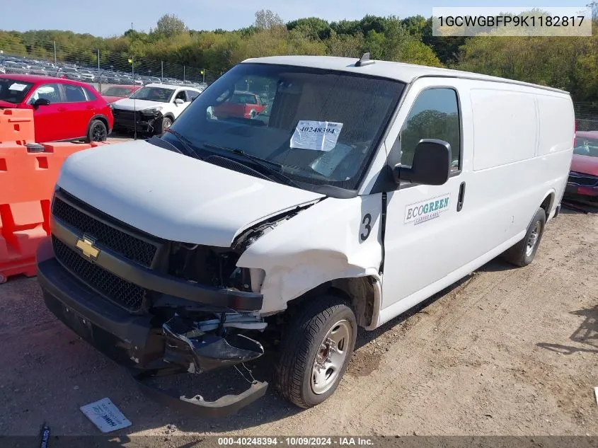 1GCWGBFP9K1182817 2019 Chevrolet Express 2500 Work Van