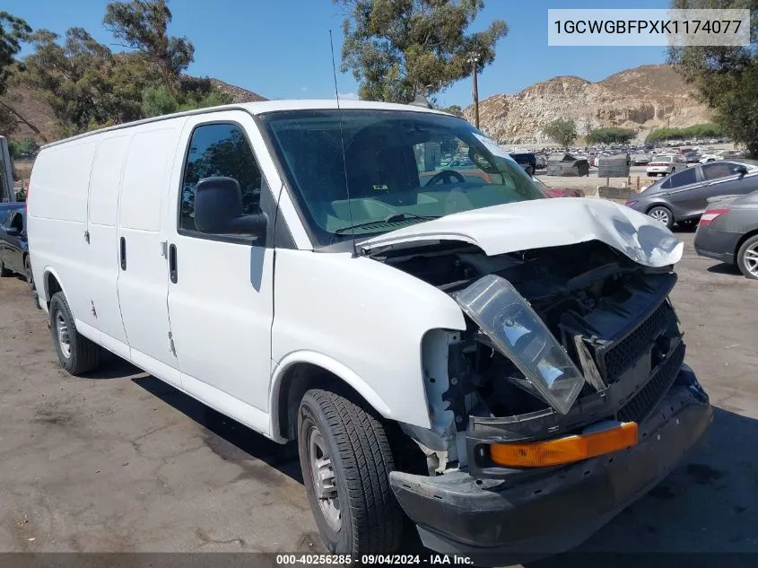 1GCWGBFPXK1174077 2019 Chevrolet Express 2500 Work Van