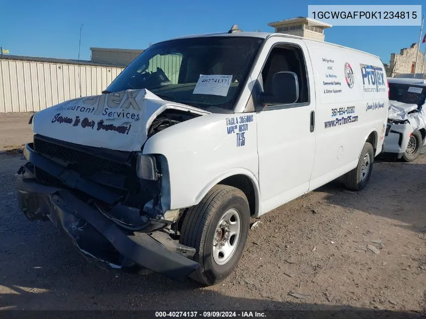 1GCWGAFP0K1234815 2019 Chevrolet Express 2500 Work Van