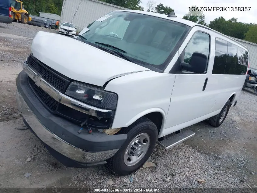 2019 Chevrolet Express 3500 Lt VIN: 1GAZGMFP3K1358357 Lot: 40335786