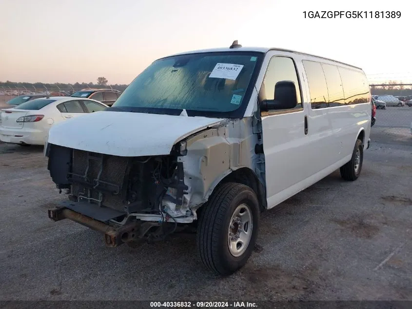 1GAZGPFG5K1181389 2019 Chevrolet Express 3500