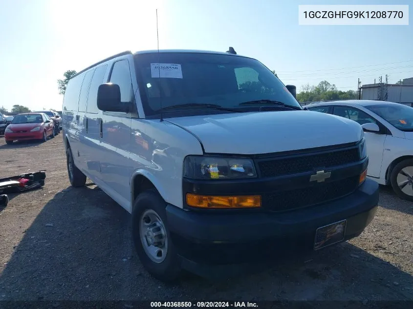 1GCZGHFG9K1208770 2019 Chevrolet Express 3500 Work Van