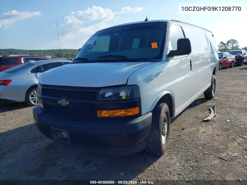 2019 Chevrolet Express 3500 Work Van VIN: 1GCZGHFG9K1208770 Lot: 40368550