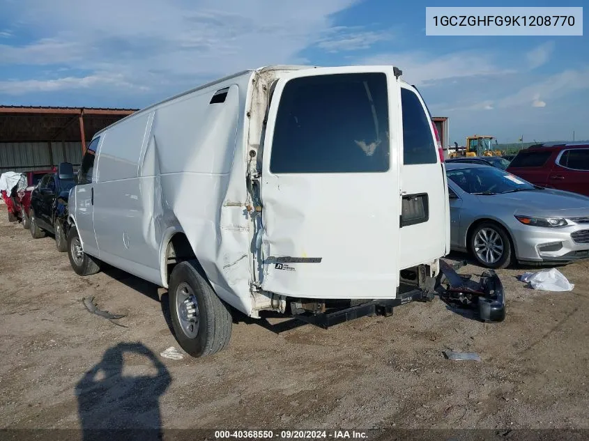 1GCZGHFG9K1208770 2019 Chevrolet Express 3500 Work Van