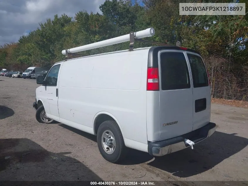 1GCWGAFP3K1218897 2019 Chevrolet Express 2500 Work Van