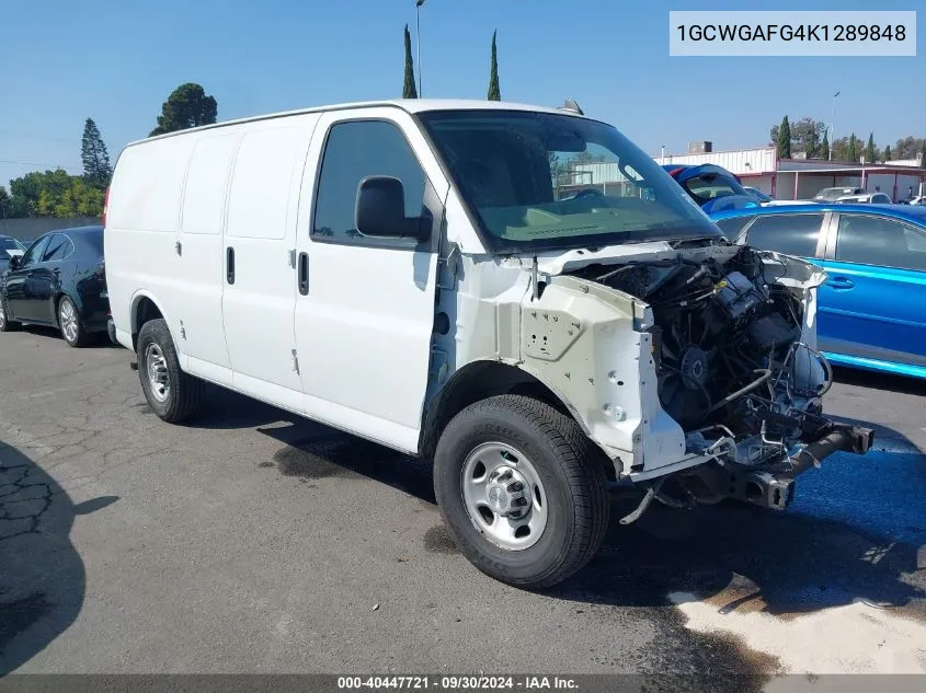 1GCWGAFG4K1289848 2019 Chevrolet Express 2500 Work Van