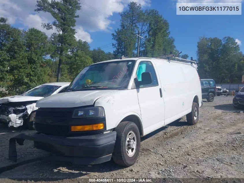 1GCWGBFG3K1177015 2019 Chevrolet Express 2500 Work Van