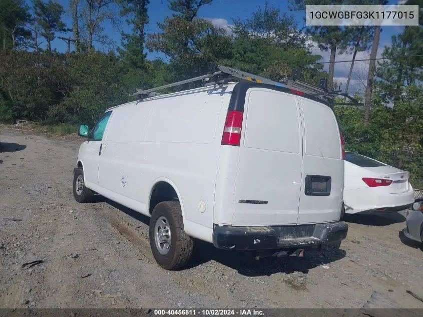 1GCWGBFG3K1177015 2019 Chevrolet Express 2500 Work Van