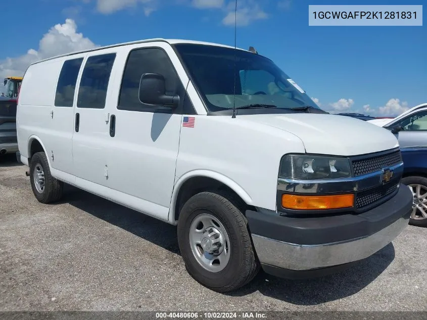 1GCWGAFP2K1281831 2019 Chevrolet Express 2500 Work Van