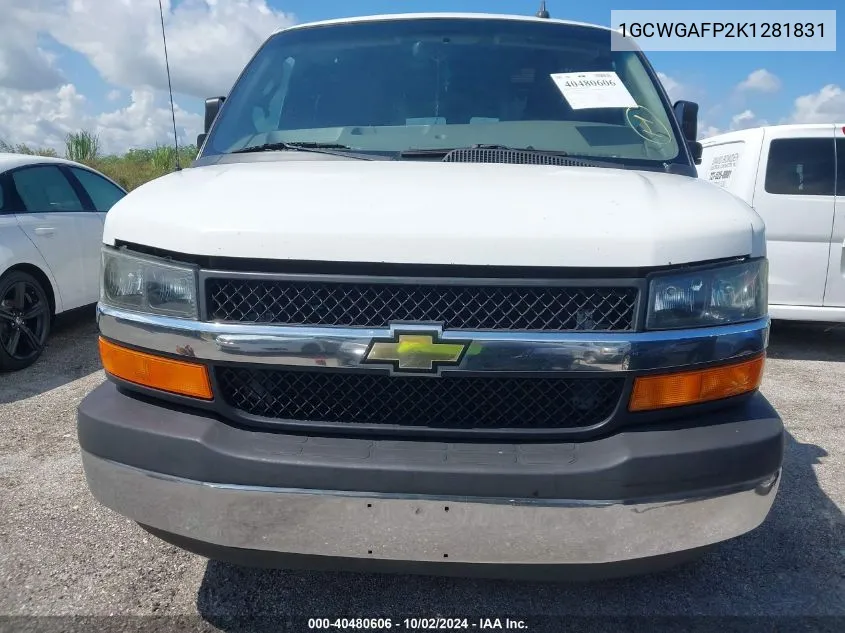 1GCWGAFP2K1281831 2019 Chevrolet Express 2500 Work Van