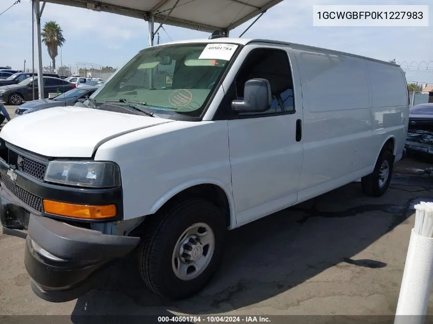 1GCWGBFP0K1227983 2019 Chevrolet Express 2500 Work Van