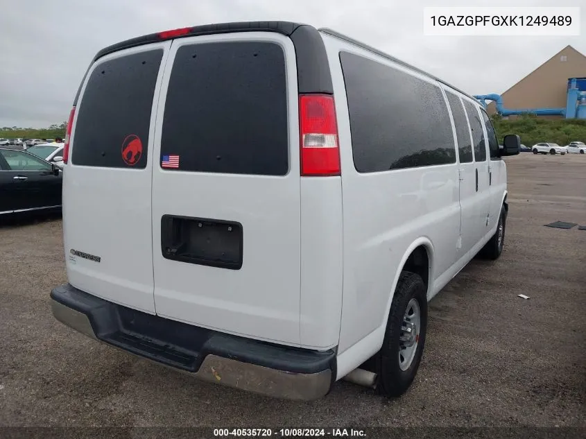 2019 Chevrolet Express 3500 Lt VIN: 1GAZGPFGXK1249489 Lot: 40535720