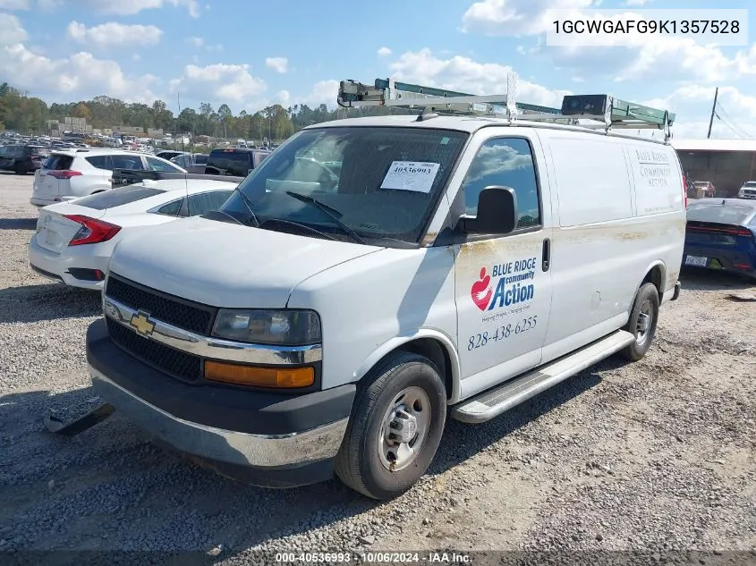 1GCWGAFG9K1357528 2019 Chevrolet Express 2500 Work Van