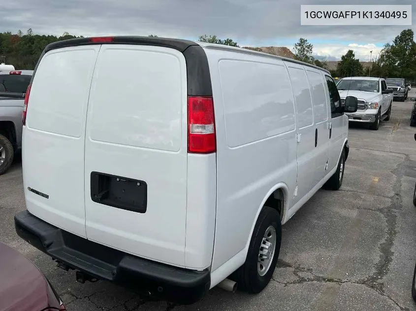 2019 Chevrolet Express 2500 Work Van VIN: 1GCWGAFP1K1340495 Lot: 40599774