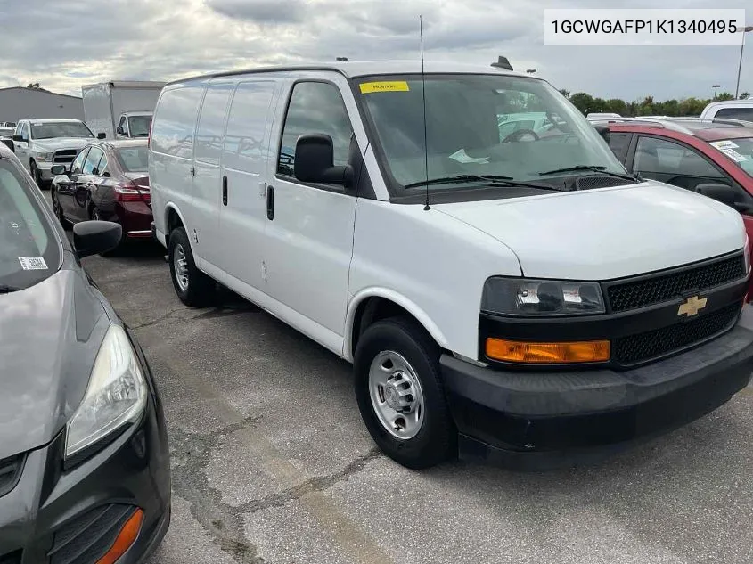 2019 Chevrolet Express 2500 Work Van VIN: 1GCWGAFP1K1340495 Lot: 40599774