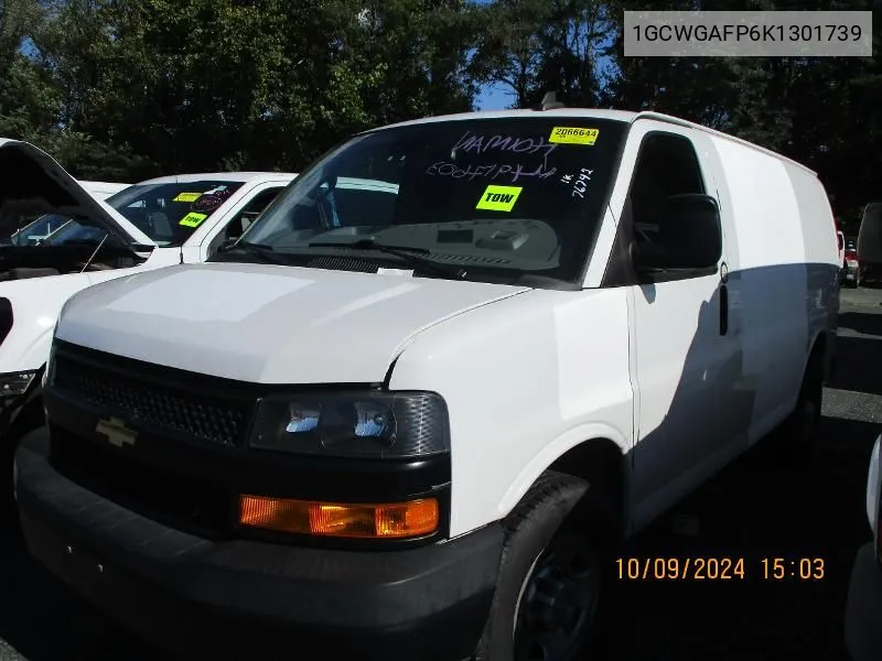 1GCWGAFP6K1301739 2019 Chevrolet Express 2500 Work Van