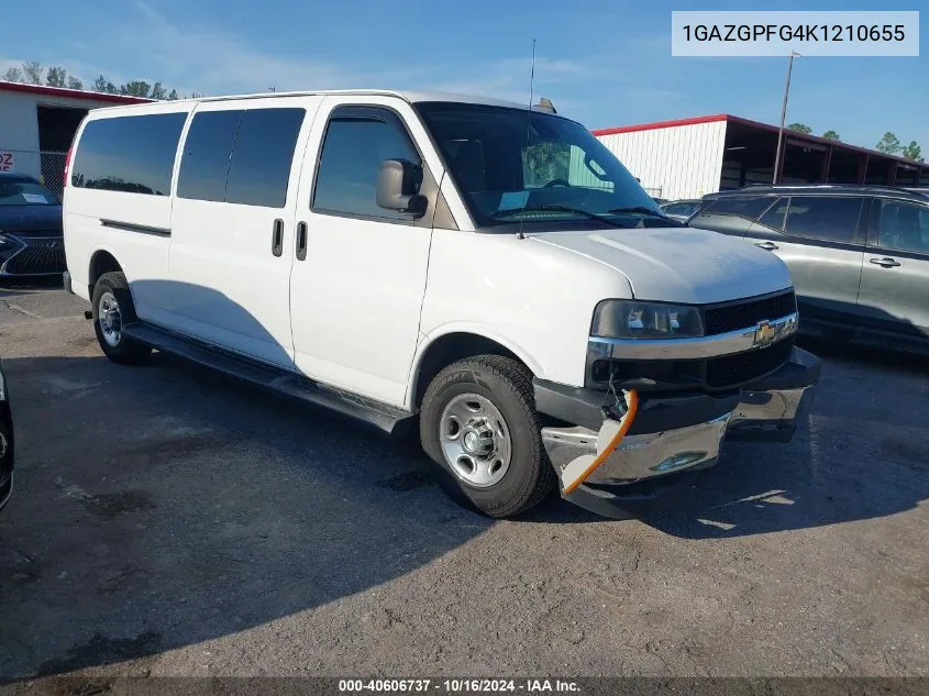 2019 Chevrolet Express 3500 Lt VIN: 1GAZGPFG4K1210655 Lot: 40606737