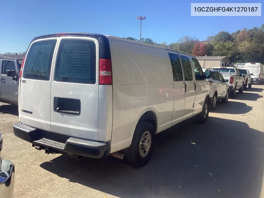 2019 Chevrolet Express G3500 VIN: 1GCZGHFG4K1270187 Lot: 40655290